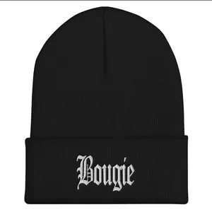 Bougie Beanie + Embroidered Beanie + Old English + cuffed beanie + eboy + egirl + cholo + chola + vsco girl + boujee