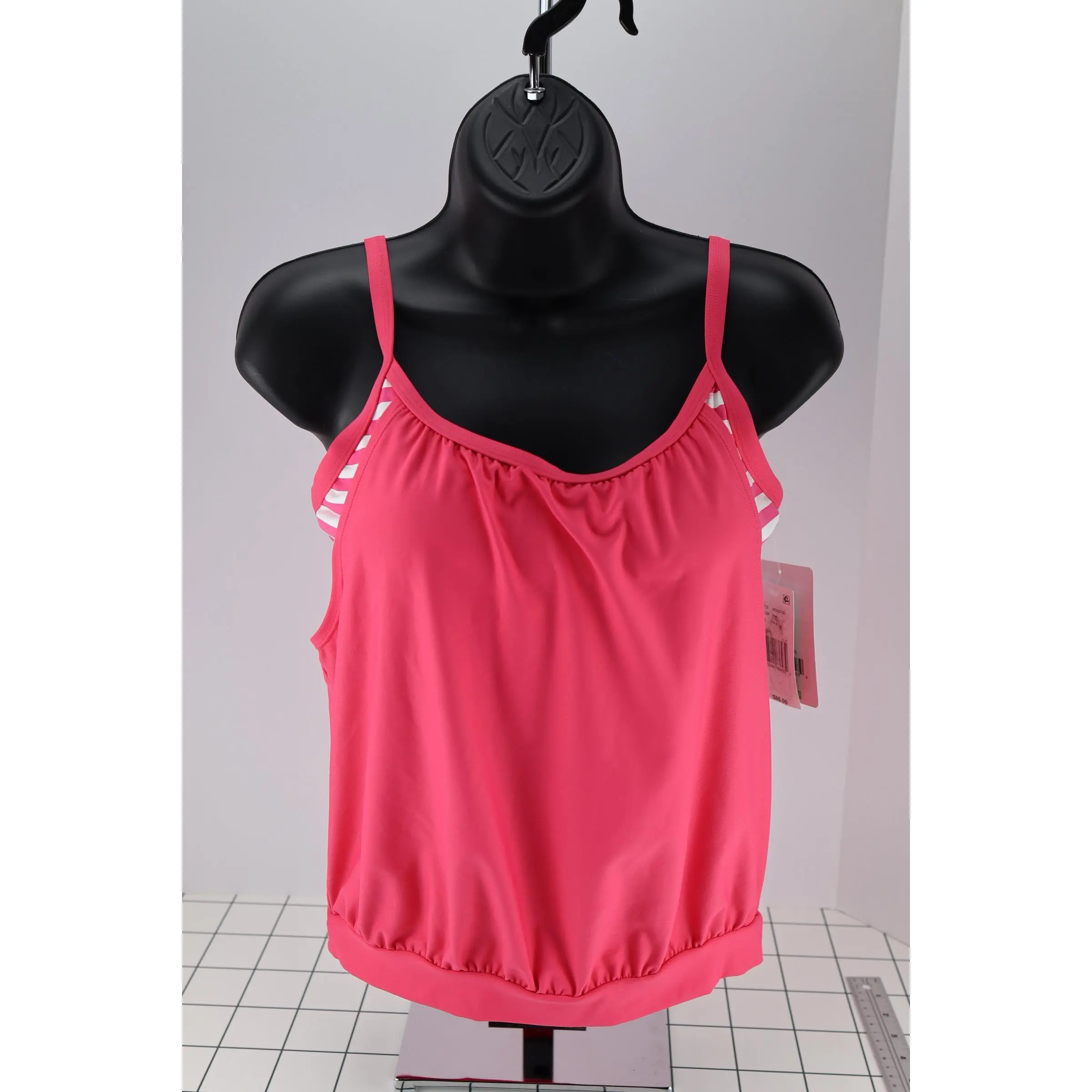 Next By Athena Women's Sailaway Stripe Tankini - High-Quality Comfortable Swimwear with Adjustable Strap, Striped Sides, Bright Colors, Flattering Cut for Beach & Pool