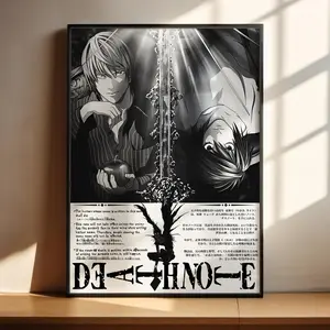 Death Note Anime Poster, Ryuk L Kira Light Death Note Anime Art Print Decor Posters - NO FRAME