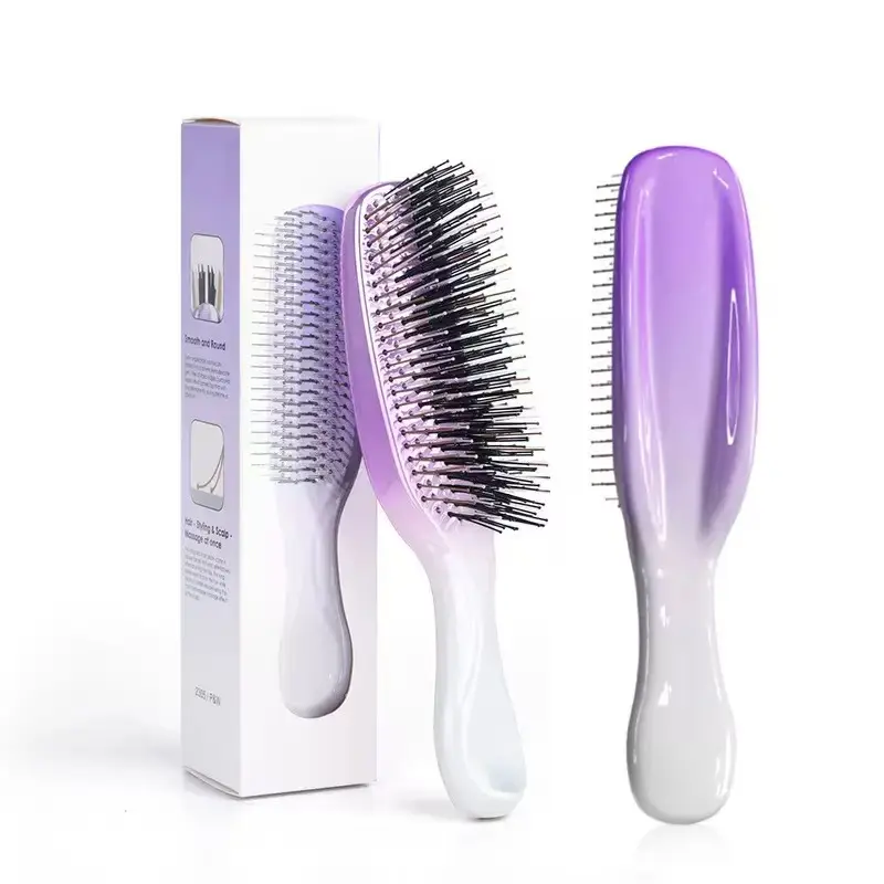 Premium Rose Gold Scalp Massager Shampoo Brush, Wet Dry Dual Use Head Meridian Massage Comb, Scalp Deep Cleaning Detangling Hair Brush Barber Accessories