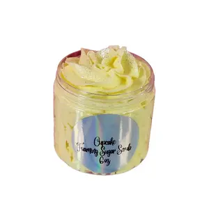 Cupcake Whipped Foaming Sugar Scrub. Exfoliating Body Wash & Scrub. All Natural Shea Butter Whipped Soap/Shaving Cream Skin Care