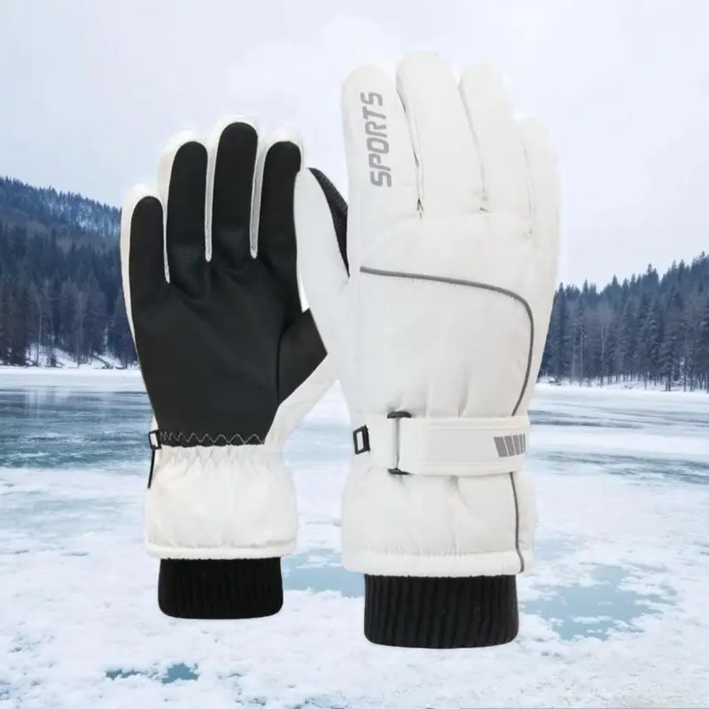 Touchscreen Winter Gloves Waterproof Windproof Thermal Ski Snowboard Cycling Climbing Warm Gloves for Women Men Cold Weather Protection Outdoor Sport Insulation Snowboarding Snug Fit Extreme Cold