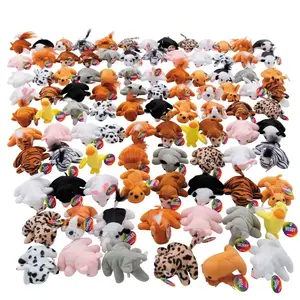 4" Bulk 96 Pc. Mini Zoo Stuffed Animal Assortment