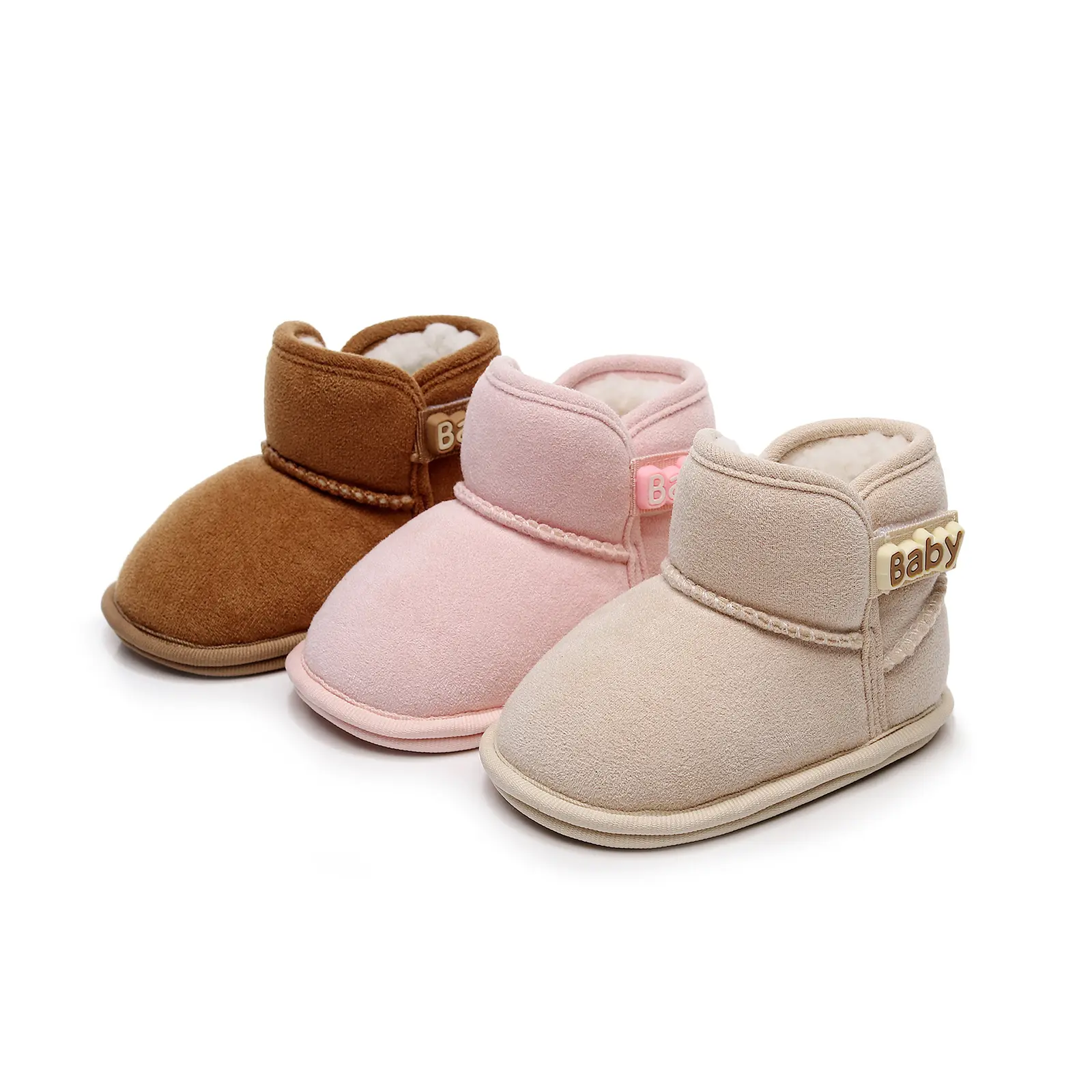 Baby Girls Boys Ankle Boots Non-slip Newborn Winter Snow Shoes Warm Flats Casual Walking Shoes for Toddler Infant