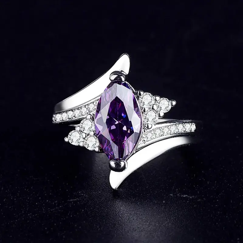 Luxury Eye Cluster Ring Engagement Charm Women's Rings Christmas Valentine's Gift Women's Ring Fashion Personality Ring Designer Valentine's Day