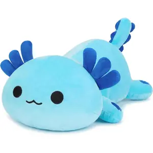 Original Axolotl Plush Cute 13 inch Stuffed Animal Soft Blue Pillow Kawaii Plush Toy Gift for Kids & Adults (Blue Axolotl, 13")