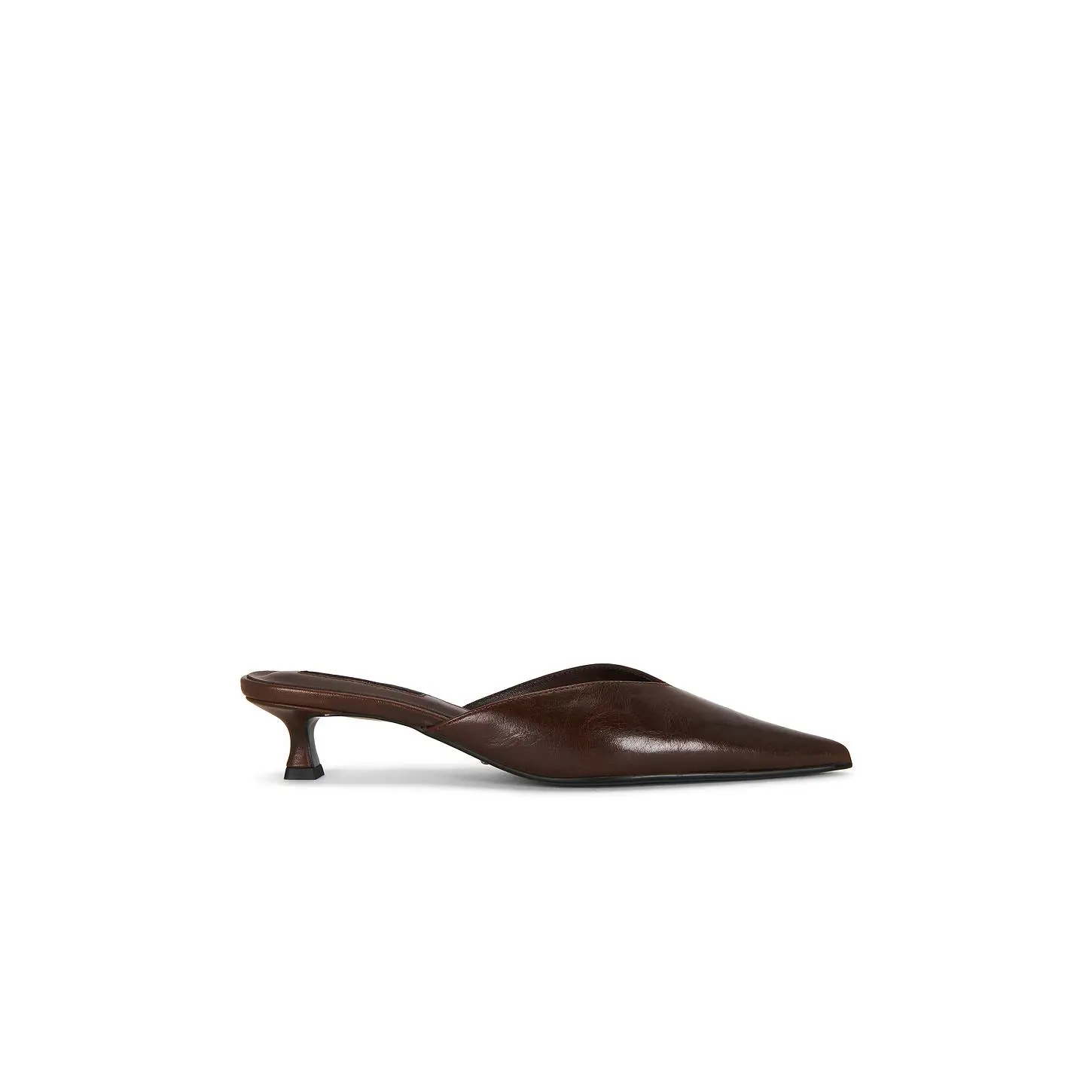 Tony Bianco Connie Heeled Mule in Chocolate Vintage