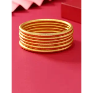 Vintage Minimalist Matte Bangle, Fashionable Stack Jewelry for Women & Men, Trendy All-match & Exquisite Jewelry for Birthday Gift, Elegant Bangle