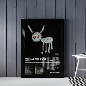 [Sale off up to 65%][Free Ship][No Frame] Drake Album Cover Posters, Set of 3, Rap Classic Posters, Hip Hop Posters, Cover Art Prints, Music Wall Print, Rapper Posters