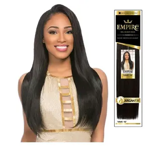 Empire Yaki Sensationnel Human Hair Weave 10" by Sensationnel with Argan Oil for Smoothness