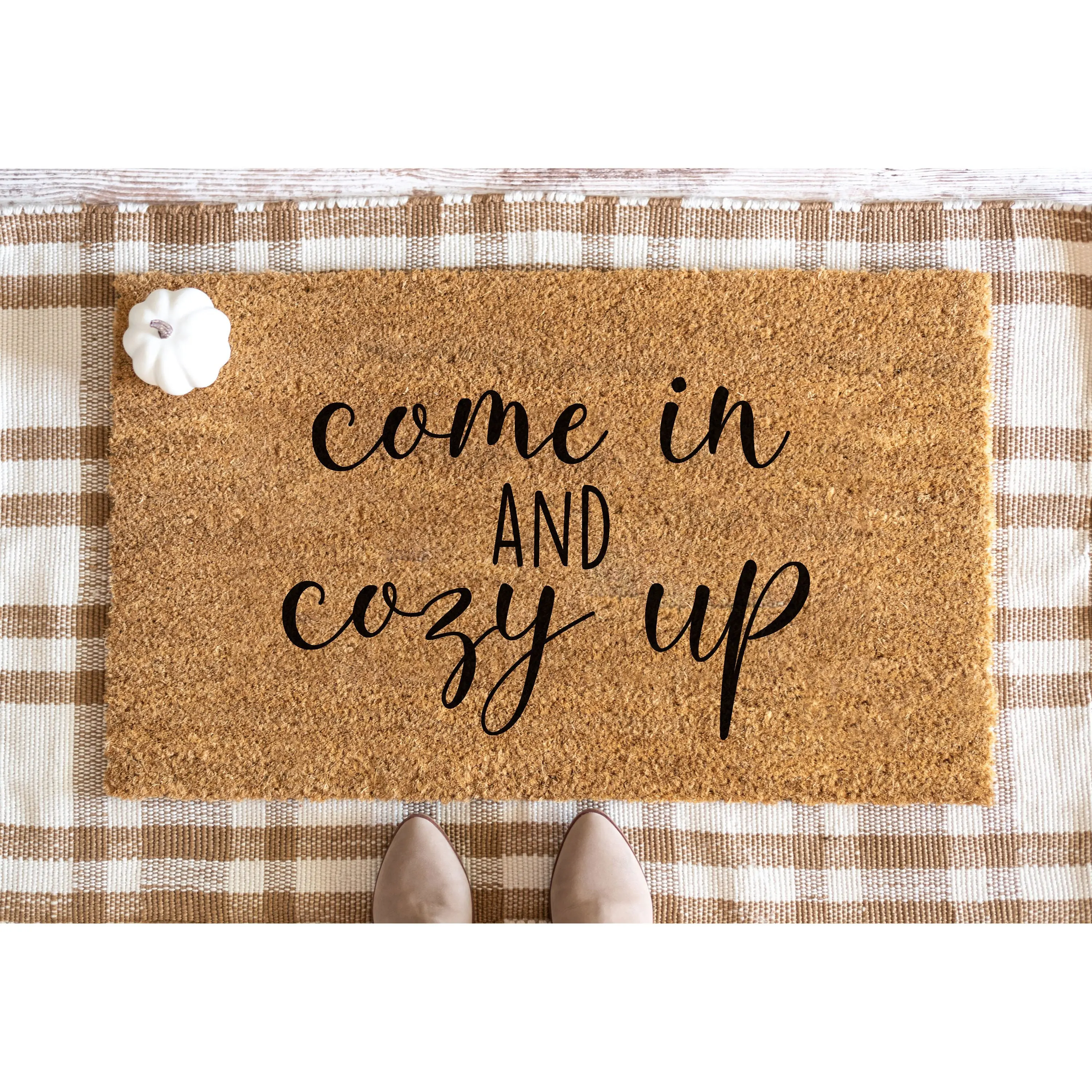Doormat Come In And Cozy Up Winter Doormat Welcome Mat Funny Doormat Rug New Home Gift House Warming Gift Unique Gift Home Decor