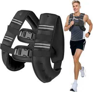 Wolliwa Weighted Vest for Men & Women – Adjustable 6–20LB Weight Vest with Reflective Stripes for Running, Walking & Strength Training