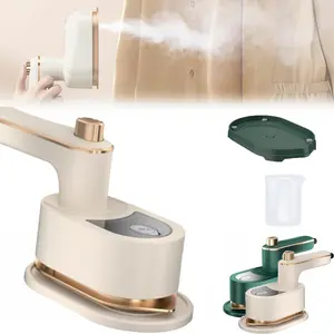 Mini Travel Iron for Clothes, Portable Electric Garment Steamer, Portable Steam Iron Fast Heating, 2-in-1 Handheld Travel Steamer for Dorm Home Office