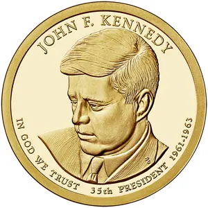US 250th Anniversary Coin, 4th of July Metal Coin, John F. Kennedey Collection, Vintage Style Souvenir Gift for History Lovers, Coin Collectors, American.