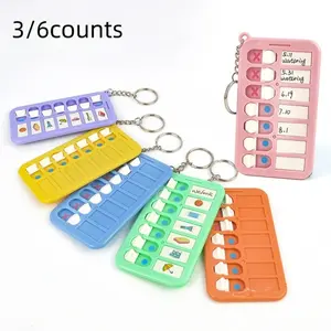 Mini Portable Memo Board Set, 3/6 Pieces, Ideal for To-Do List Planning, Reminders, Office Supplies, Back-To-School Gifts, Keychains, Bag Charms