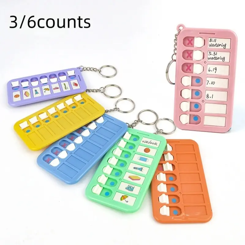Mini Portable Memo Board Set, 3/6 Pieces, Multiple Quantities, Versatile, Compact Size, Ideal for To-Do List Planning, Reminders, Office Supplies, Back-To-School Gifts, Keychains, Bag Charms