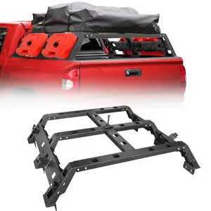 Tokmowin 13.7" High Overland Bed Rack Truck Cargo Carrier Compatible with Toyota Tacoma 2005-2023, Truck Bed RackTextured Black