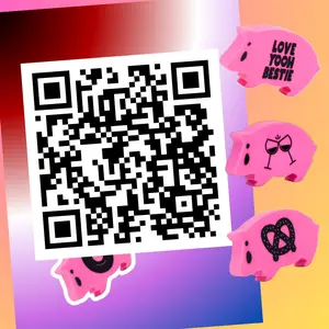 rickroll qr code (perfect gag greeting card and gift - includes card, 3 novelty age hams, and more)