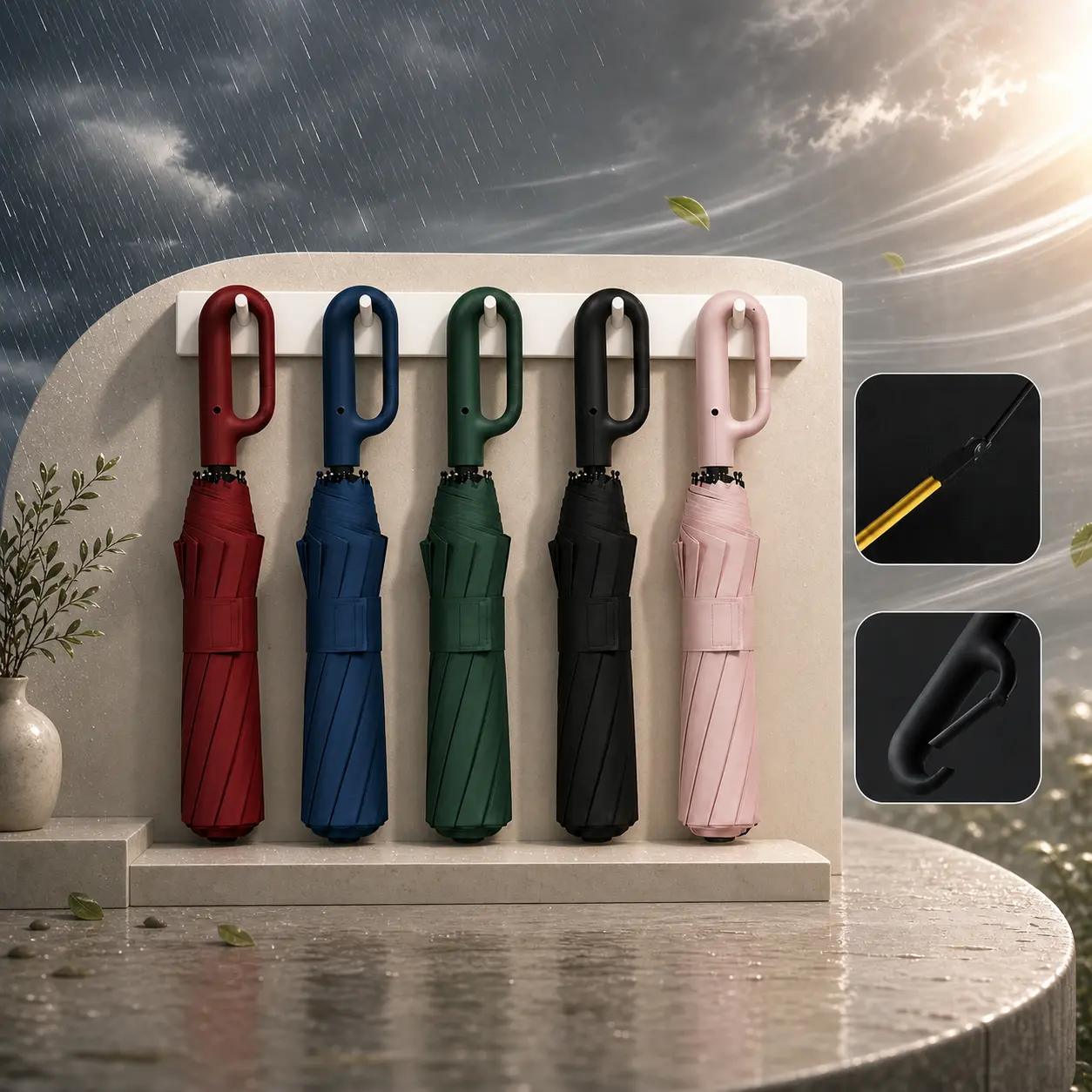 Surprise Umbrella, Water Proof Lightweight Umbrella - Randomly Selected from 5 Styles for Home Supplies Use