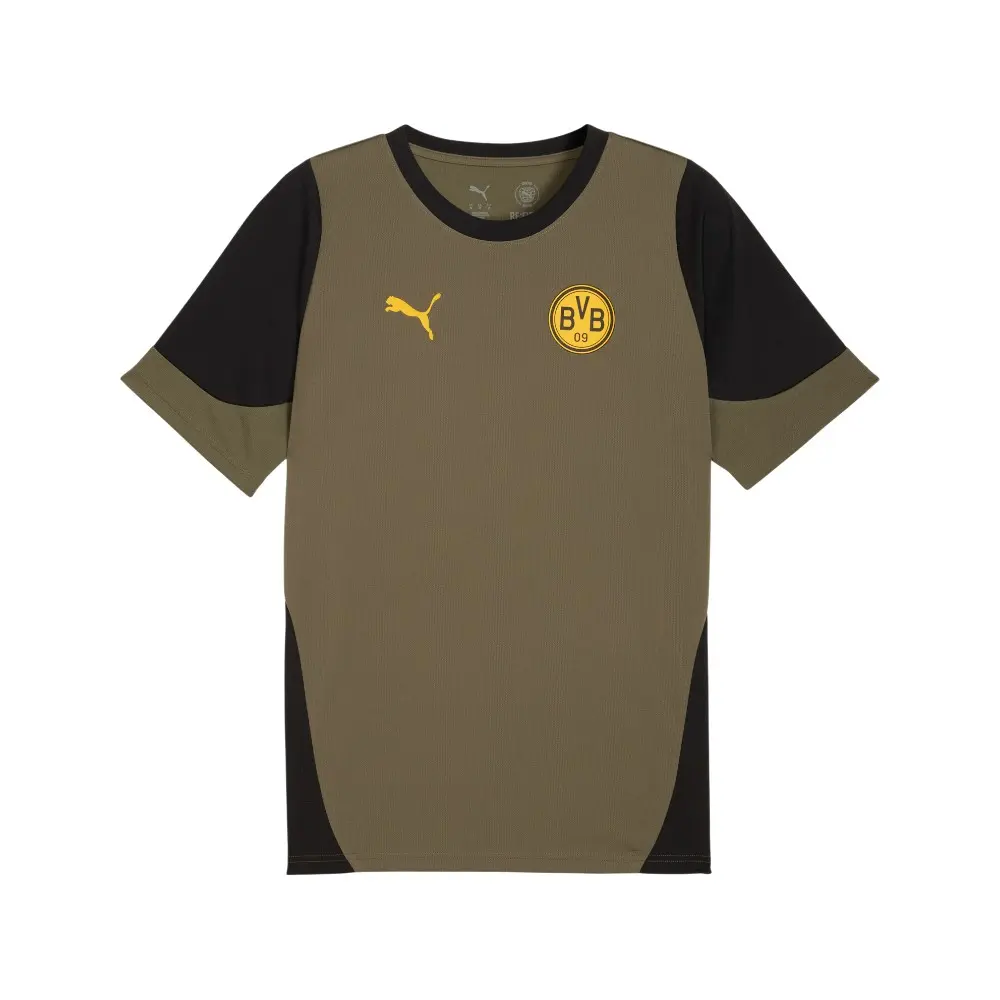 PUMA Mens Borussia Dortmund Short Sleeve Jersey Casual - Green