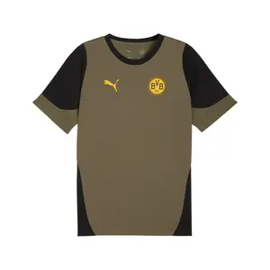 PUMA Mens Borussia Dortmund Short Sleeve Jersey Casual - Green