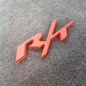 1 pc For RT Front Grille Emblems R/T Car Truck Metal Badge  Grill Nameplate adhesive