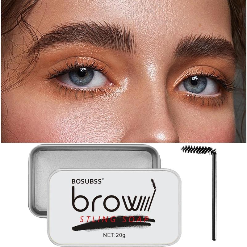 Hitworker Eyebrow Cream Soap, Long Lasting Natural Dye, Waterproof Eyebrow Gel, Refreshing Lash Primers, Transparent Brow Styling Wax, 1pc
