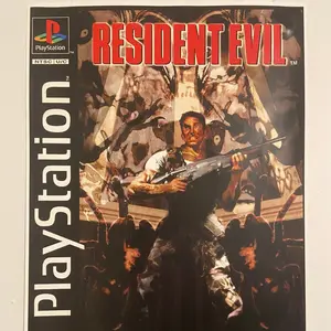 RESIDENT EVIL PS1 Vintage Poster 11x17in RESIDENT EVIL PS1 Vintage Poster 11x17in