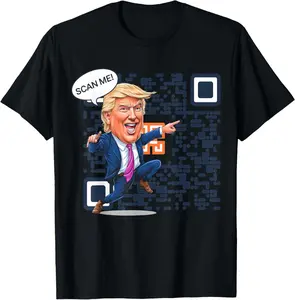 Funny QR President Trump Dance Code T-Shirt