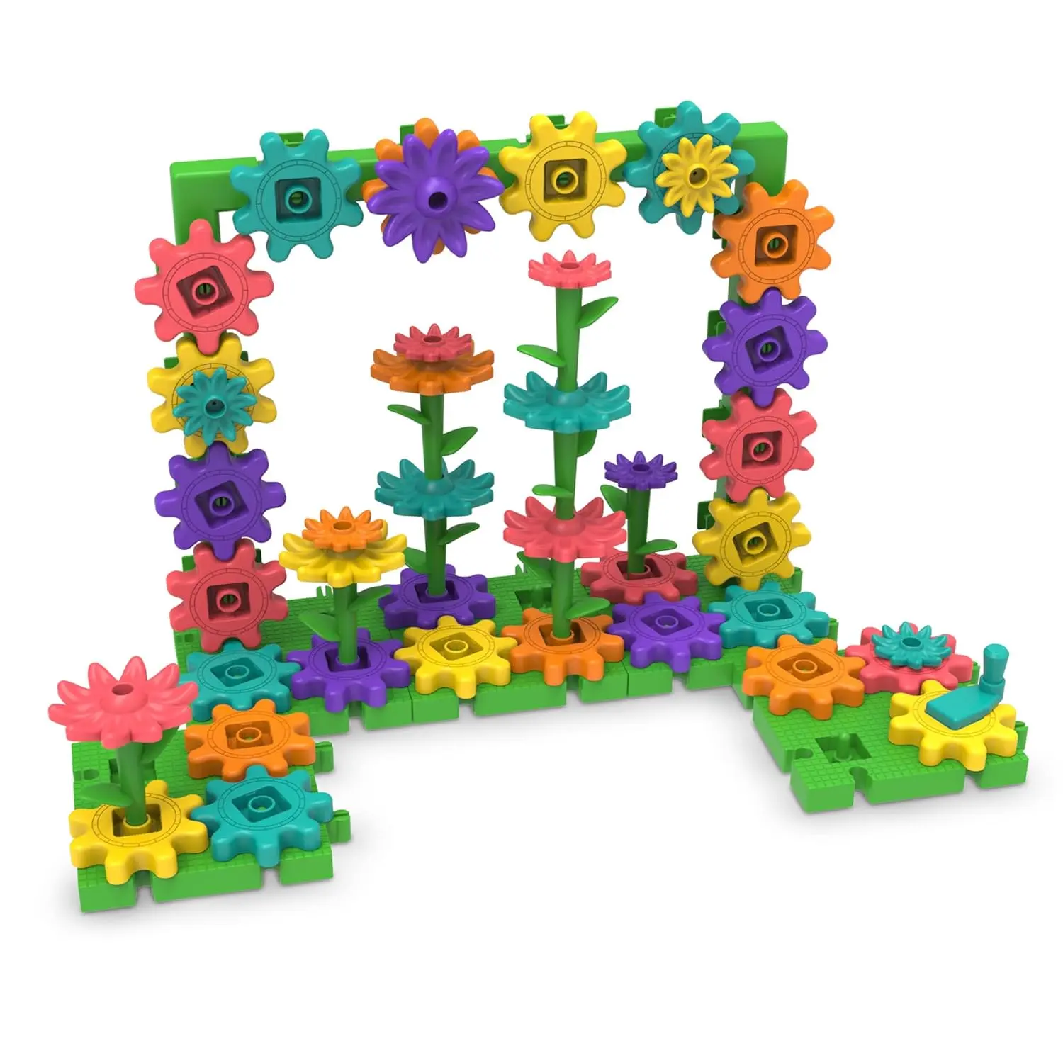 Learning Resources GardenGears Building Set - Hands-On Educational Construction & Engineering, Preschool STEM Building Sets, Toys for Kids, Montessori, Fine Motor Games