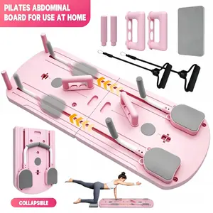 8-in-1 Multifunctional ABS Yoga Board Pilates Board - High-quality PVC yoga board, used for abdominal and core strength training, with a foldable and portable design, making it an ideal home fitness equipment suitable for both men and women