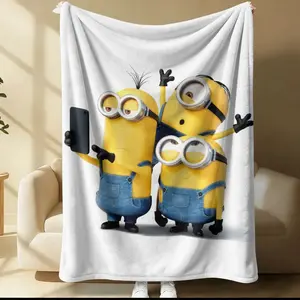 Despicable Me Patterned Blanket, Everyday Holiday Birthday Gift For Kids And Adults, Soft, Warm And Lightweight Plush Blanket For Bed, Sofa, Car, Room Decoration