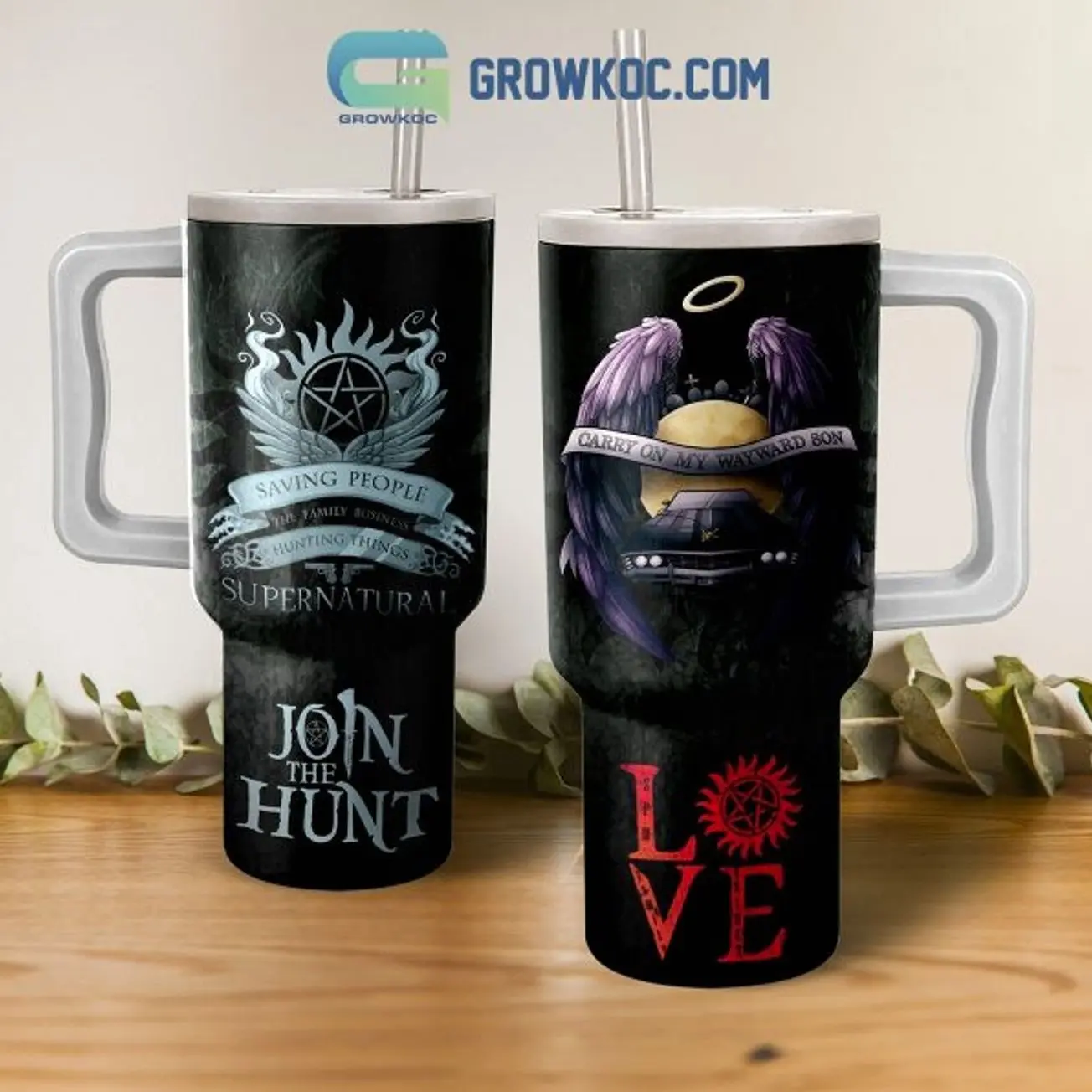Supernatural Love Join The Hunt Fan 40oz Tumbler