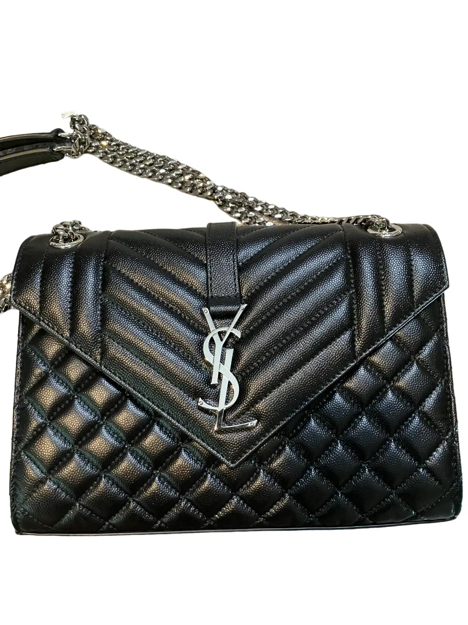 Pre-owned YSL leather Shoulder Bags Envelope Bag