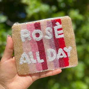 Rose All Day Beaded Coin Purse