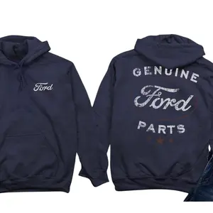 Ford Genuine Parts Retro, Vintage Logo Hoodie -Mustang F-150 Official Licensed, Sweatshirt, T-Shirt