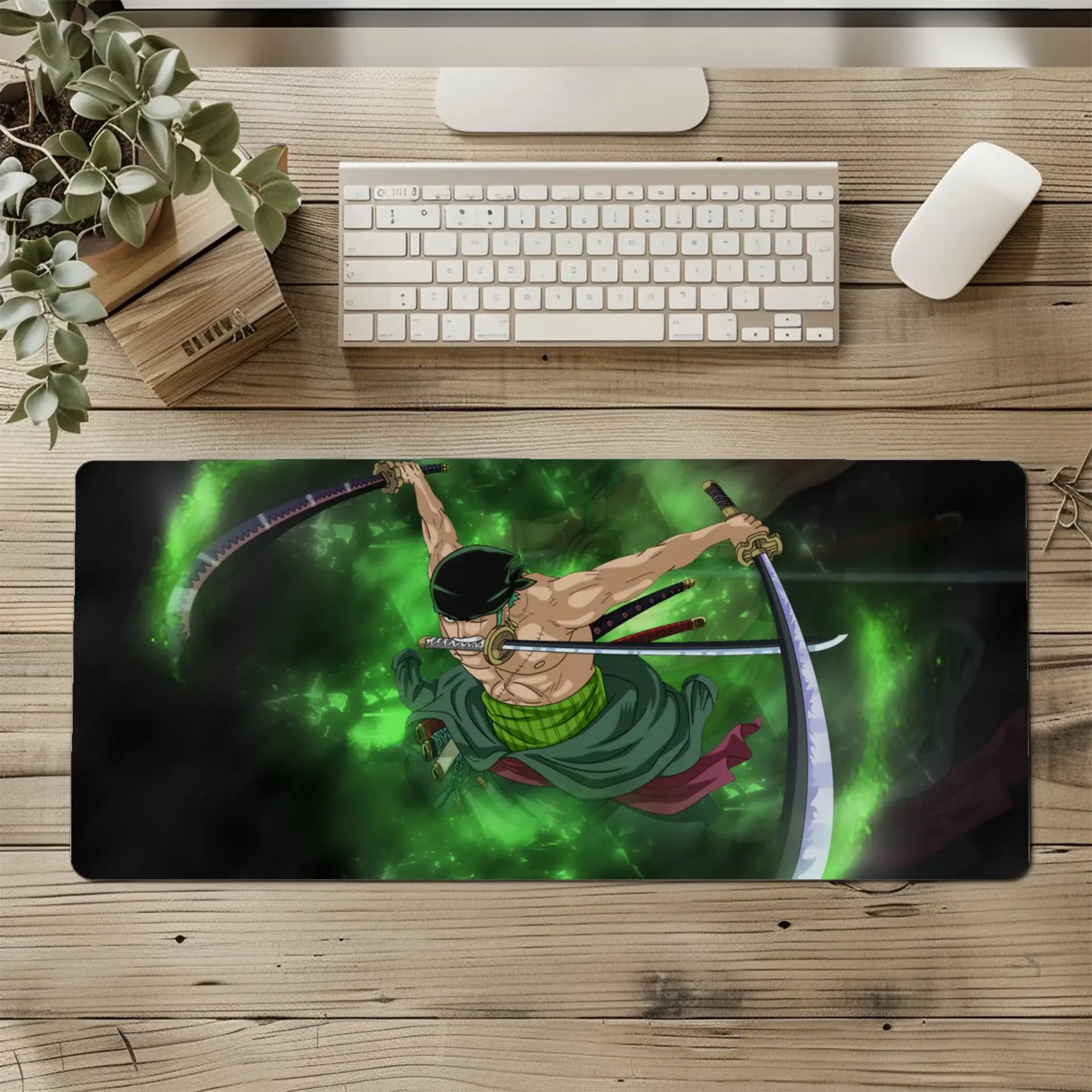 XXL Large Paint Anime Zoro Anti-Slip Mouse Pad Gaming Keyboard Desk PC Big Mat, Anime Mouse Pad, Desk Mat, PC Accessories. – FASTSHIPPING