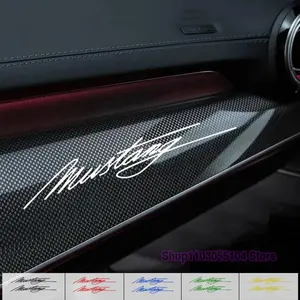 2pcs car Interior sticker Auto window Vinyl Decal For Ford Mustang