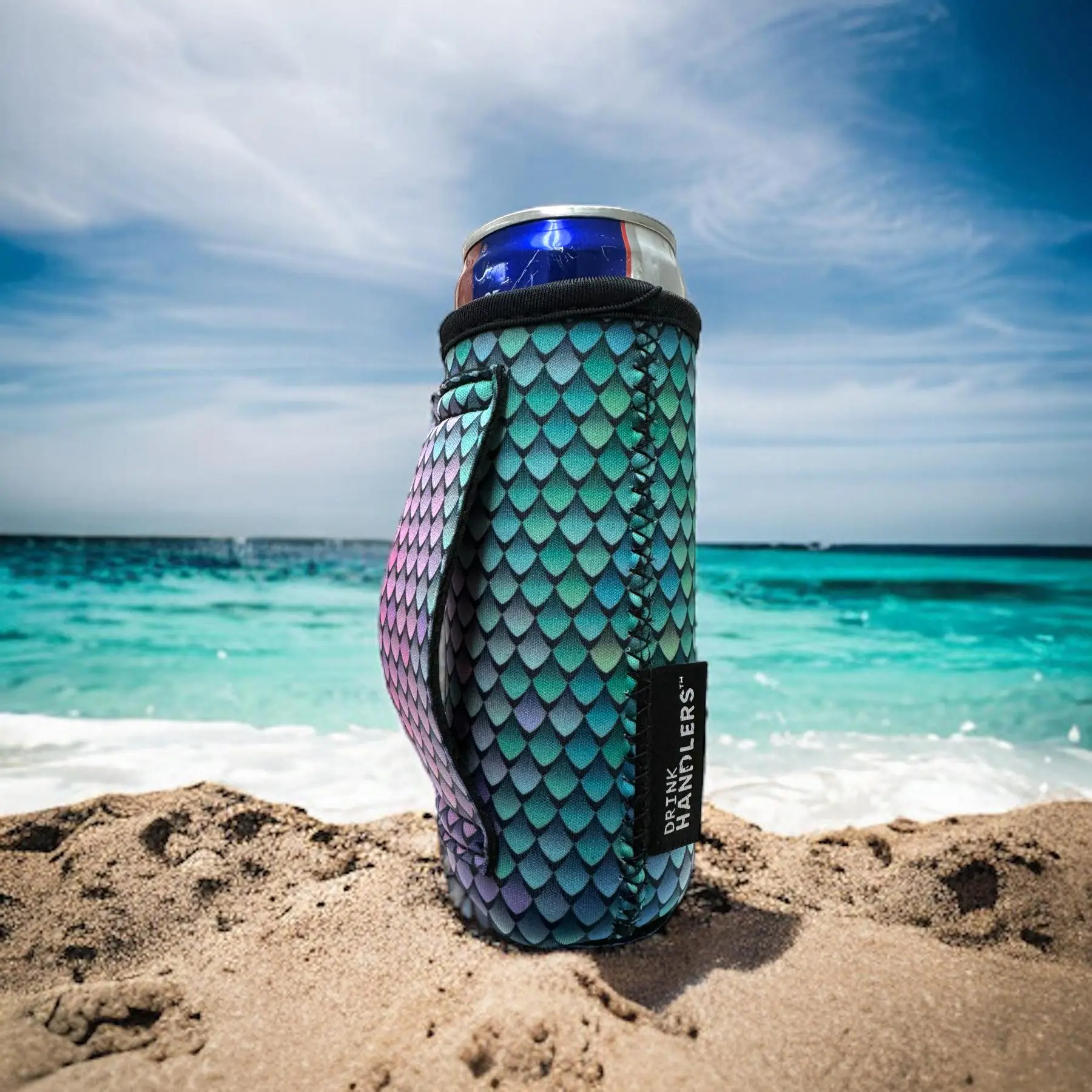 3 Pack - 12oz Slim Can Neoprene Drink Sleeve with Handle