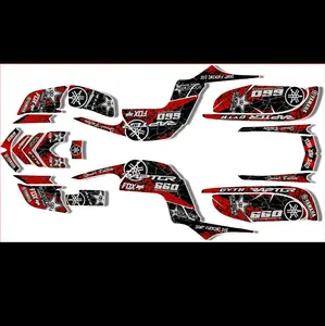 YAMAHA RAPTOR 660R Graphic Kit 3m vinyl 3.2 laminate glossy 15mill thickness