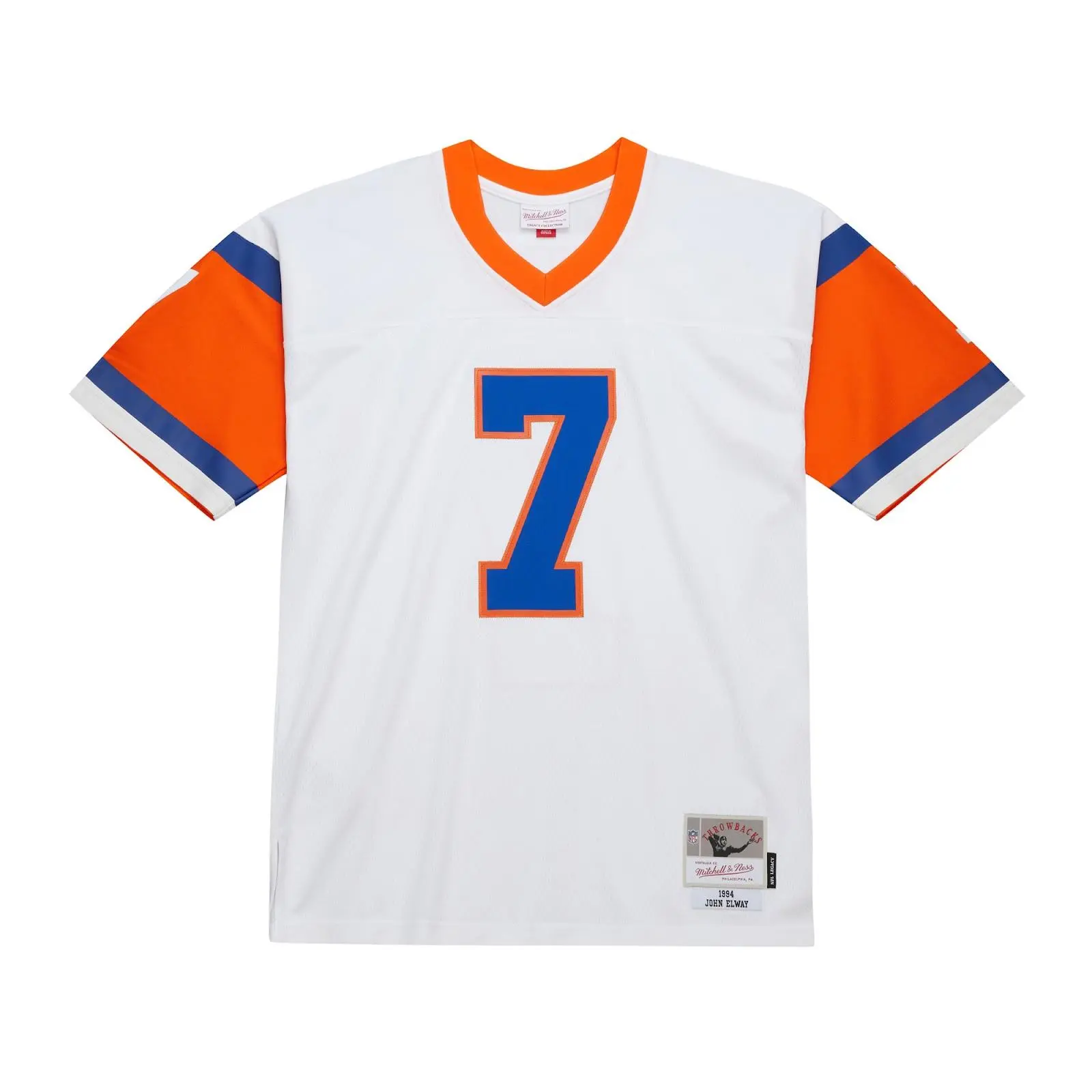 John Elway Denver Broncos 1994 White Legacy Jersey NFL Throwback Mitchell & Ness