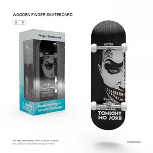 Creative New Unique Wooden Finger Skateboard Metal Deck Professional Beginner Kit with Tools, Skateboard Trucks, Fingertip Dance Desktop Toy, Setup Fingerboard, Model Xinghao Gz-H01