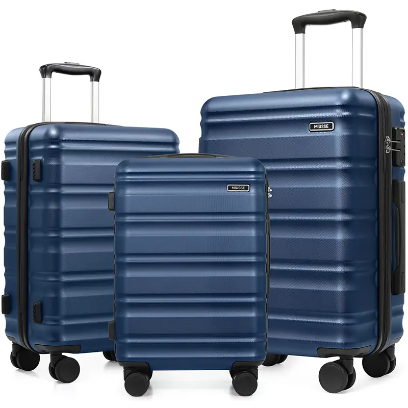 Miusse Luggage Sets 3 Piece Hardside Suitcase with Double Spinner Wheels Tsa Lock (20in/24in/28in) TikTokShopBacktoSchool