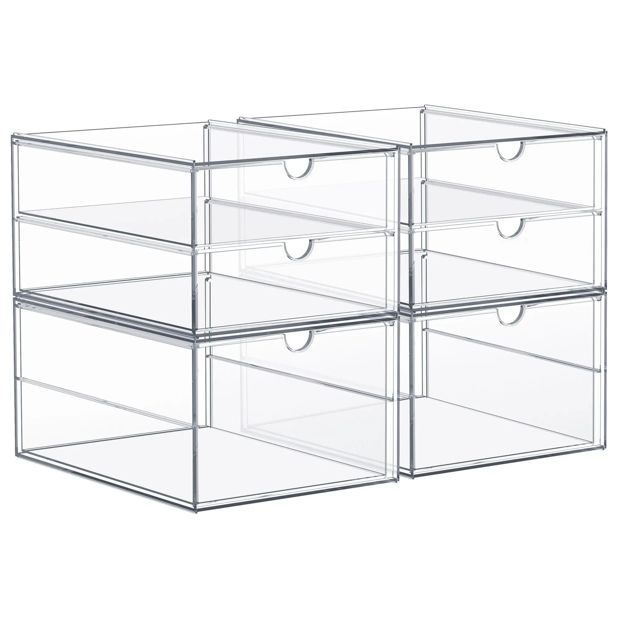 Sorbus 6-Drawer Clear Stackable Makeup Organize r Sorbus 6-Drawer Clear Stackable Makeup Organize r
