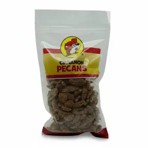 Buc-ee's Cinnamon Pecans Roasted Glazed with Natural Cinnamon Sugar Sweet Spiced Crunchy Snack for Fall Treats Everyday Enjoyment Oven Roasted Crispy Finish Nut