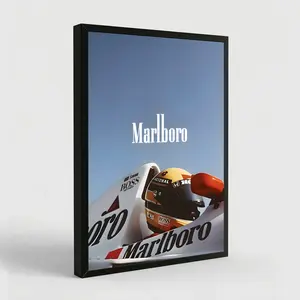 Ayrton Senna Marlboro Poster,Bedroom Canvas Posters, Hall Wall Art, Bathroom Canvas Posters, Home Poster Decoration