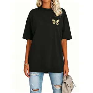 Women's Oversized Gym T Shirts,Short Sleeve Crewneck Tops,Casual Summer,Workout Baggy Basic Tee,Unisex,Summer