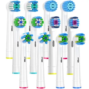 Replacement Toothbrush Heads for Braun Oral B Models, Fits Pro 1000 & 7000 Series, Durable Brush Head Design, Easy Install