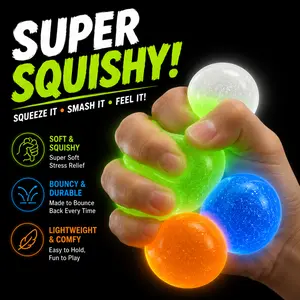 Glow in the Dark Sticky Stress Balls: Stress-Relief and Relaxation Fidgeting