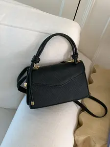 Elegant Solid Color Commuter PU Leather Crossbody Bag, Large Capacity Lightweight Shoulder Bag, Stylish Handbag for Daily Use, Fashionable and Versatile, Everyday Crossbody Bag